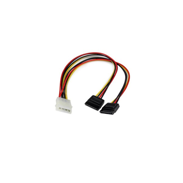 Adaptador Cable Divisor Molex 4 Pines A Sata  2X Hembra Sata y 1X Mac (PYO2LP4SATA)