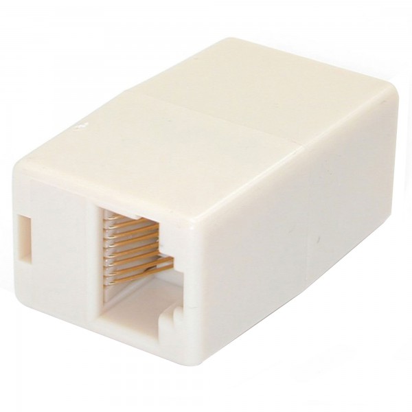 Caja De Empalme Acoplador Para Cable Cat5 Ethernet Utp  2x Hembra Rj4 (RJ45COUPLER)
