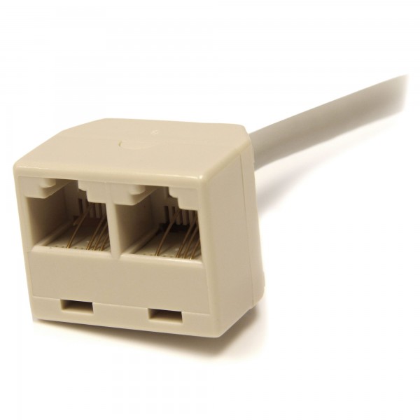 Cable Adaptador Divisor Splitter Rj45 2 A 1 - Hembra A Macho - Divisor (RJ45SPLITTER)