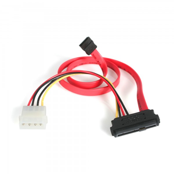Adaptador Cable de 45 cm Divisor Sas 29 Pines A Molex Macho Lp4 y Sata