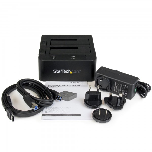 Docking Station Esata Usb 3.0 Con Uasp de 2 Bahias Para Disco Duro O S (SDOCK2U33EB)