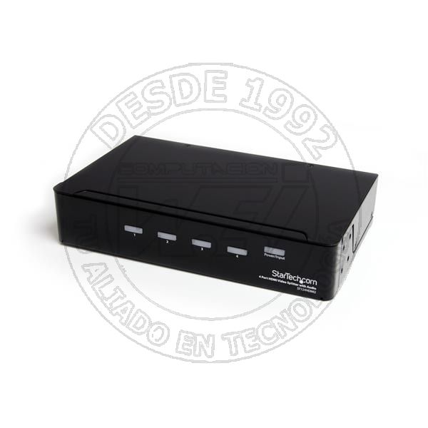 Multiplicador Hdmi De 4 Puertos Y Amplificador De Senal  Splitter  1 (ST124HDMI2)