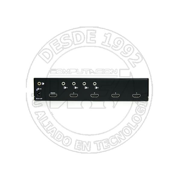 Multiplicador Hdmi De 4 Puertos Y Amplificador De Senal  Splitter  1 (ST124HDMI2)