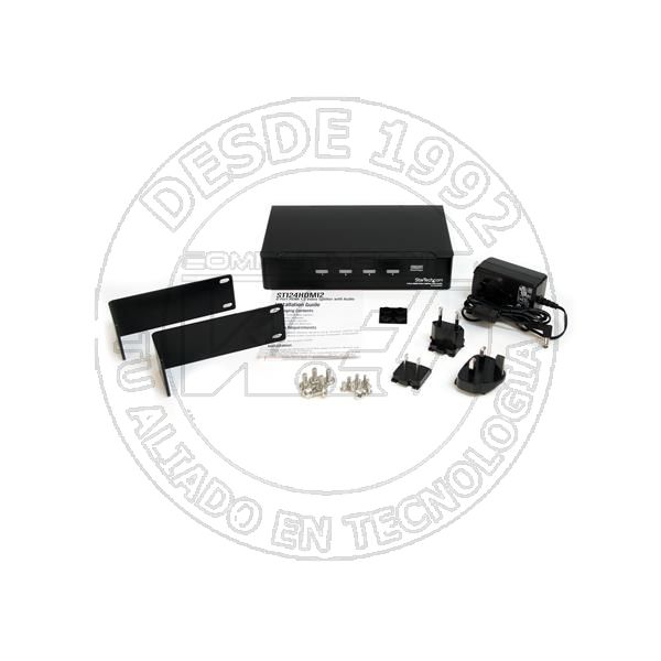 Multiplicador Hdmi De 4 Puertos Y Amplificador De Senal  Splitter  1 (ST124HDMI2)