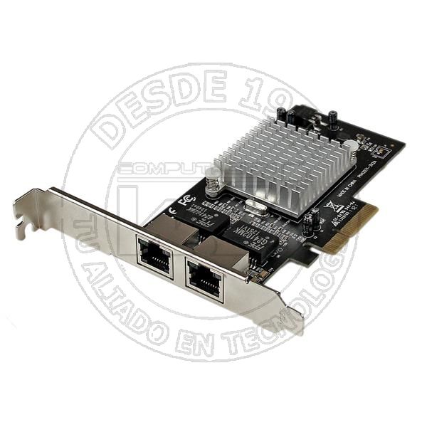 Tarjeta Adaptador de Red Pci Express Pci E Gigabit Ethernet Con 2 Puer (ST2000SPEXI)
