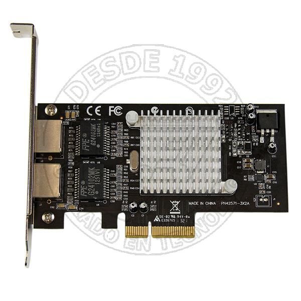 Tarjeta Adaptador de Red Pci Express Pci E Gigabit Ethernet Con 2 Puer (ST2000SPEXI)
