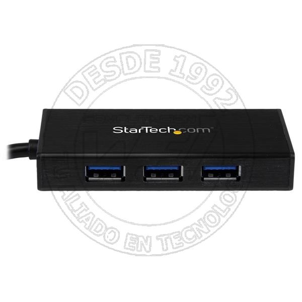 Hub Usb 3.0 de Aluminio Con Cable   Concentrador de 3 Puertos Usb Con (ST3300GU3B)