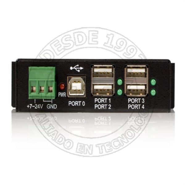 Adaptador Concentrador Hub Ladron Usb 2.0 4 Puertos Reforzado Industri (ST4200USBM)