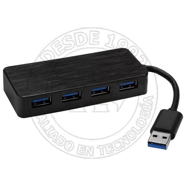 Hub Concentrador Usb 3.0 de 4 Puertos   Mini Ladron Usb Con Adaptador (ST4300MINI)