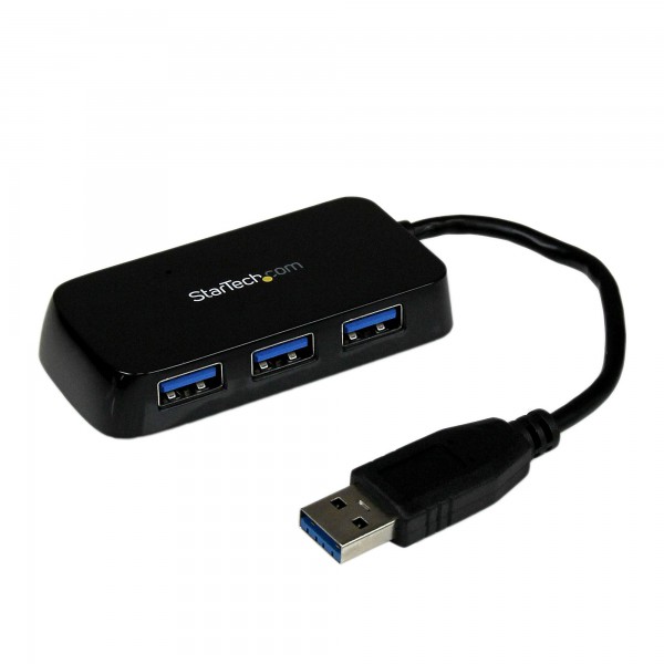 Adaptador Concentrador Hub Ladron USB 3.0 Super Speed Para Laptop de 4 (ST4300MINU3B)