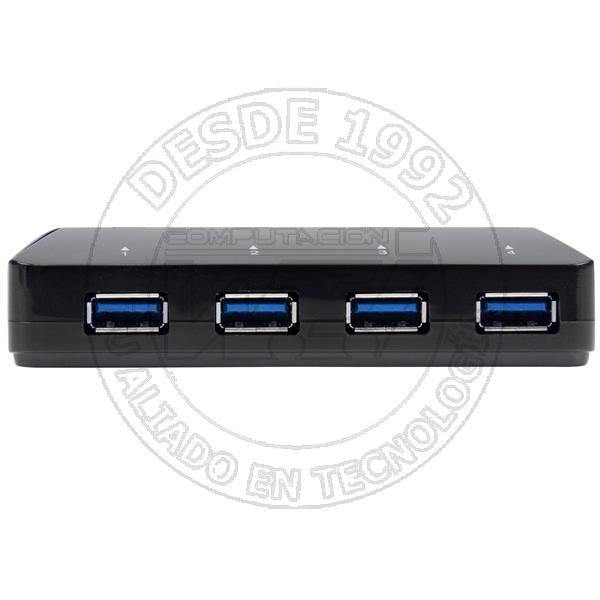 Concentrador USB 3.0 de 4 Puertos - Ladron con Puertos de Carga y Sinc (ST53004U1C)