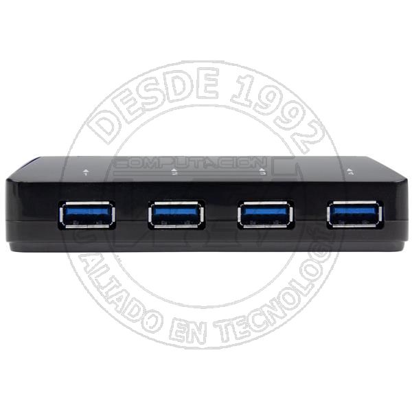 Concentrador USB 3.0 de 4 Puertos - Ladron con Puertos de Carga y Sinc