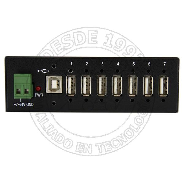 Adaptador Concentrador Hub Ladron USB 2.0 7 Puertos Reforzado Industri (ST7200USBM)
