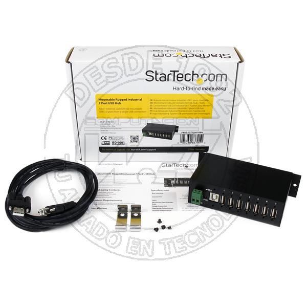 Adaptador Concentrador Hub Ladron USB 2.0 7 Puertos Reforzado Industri (ST7200USBM)