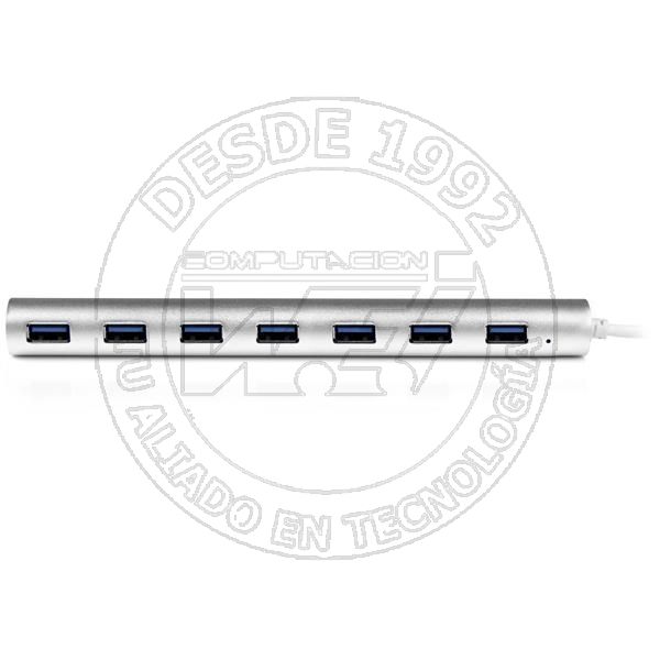 Concentrador Usb 3.0 De 7 Puertos - Hub Con Cable Incorporado (ST73007UA)