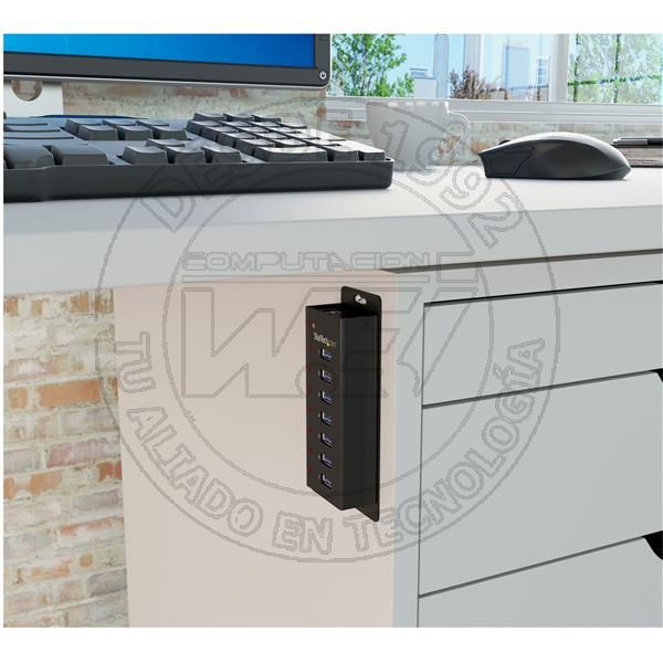 Concentrador USB 3.0 de 7 Puertos con Caja de Metal - Hub de Sobremesa (ST7300U3M)