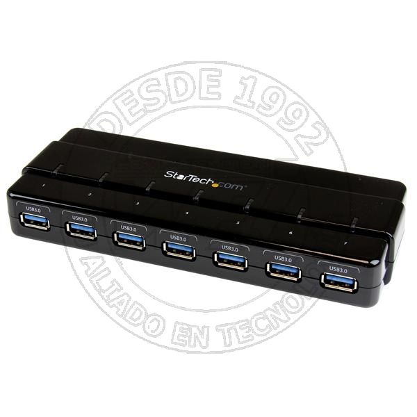 Concentrador Ladron USB 3.0 de 7 Puertos - Hub de Sobremesa (ST7300USB3B)