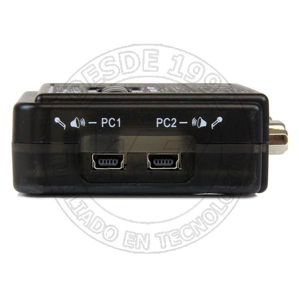 Juego de Conmutador Kvm de 2 Puertos Con Todo Incluido   Usb   Audio y (SV211KUSB)