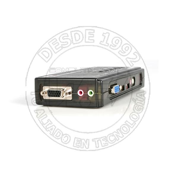 Juego De Conmutador Switch Kvm 4 Puertos Video Vga Usb 2.0 Con Cables (SV411KUSB)