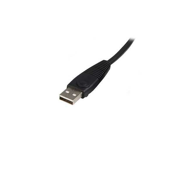 Cable Kvm de 1,8M Todo En Uno Vga USB A USB B Hd15 - 6Ft Pies 2 En 1 (SVUSB2N1_6)
