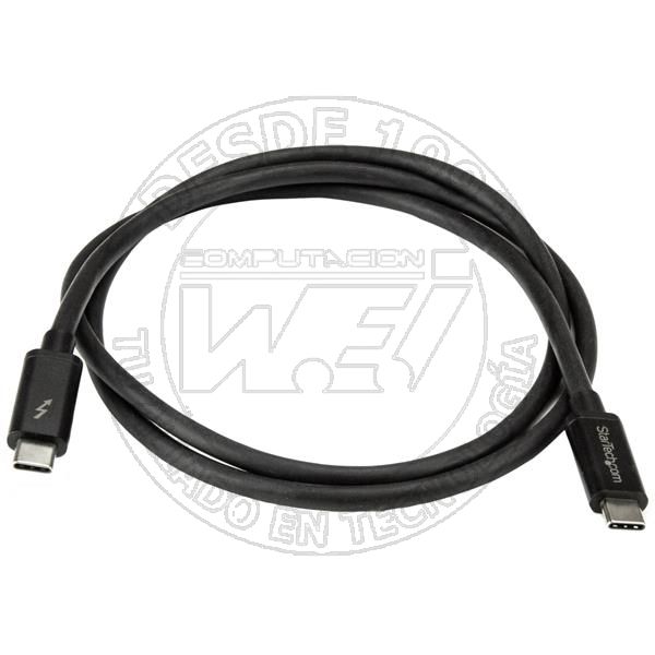 Cable De 1m Thunderbolt 3 Usbc (40gbps)  Compatible Con Thunderbolt, (TBLT3MM1M)