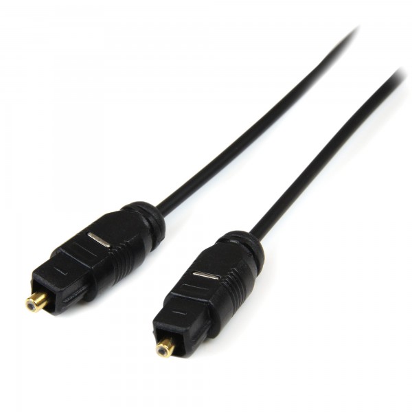 Cable de Audio 10 Ft Thin Toslink Digital Audio Cable 3.05M Negro (THINTOS10)