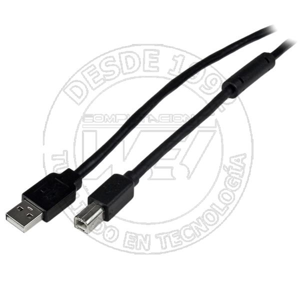 Cable 20 Metros 20m Usb B Macho A Usb A Macho Activo Amplificado Usb 2 (USB2HAB65AC)