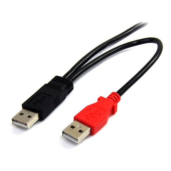 Cable de 1,8M USB 2.0 En y Para Discos Duros Externos  Cable Mini B A (USB2HABMY6)