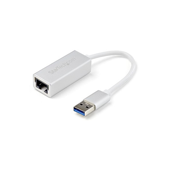 Adaptador de Red Ethernet Gigabit Externo USB 3.0 - Plateado