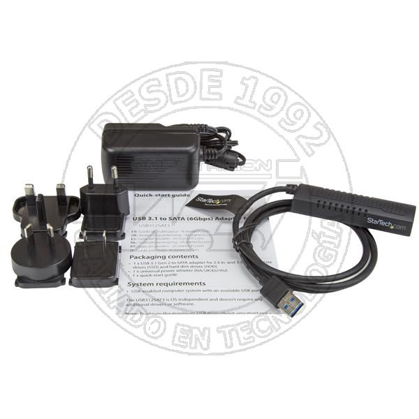 Cable Sata A Usb - Usb 3.1 (10gbps) - Uasp (USB312SAT3)