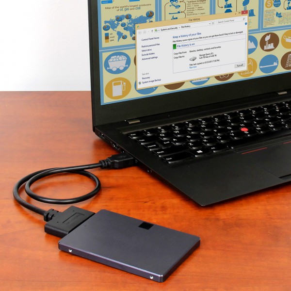 Cable Adaptador Usb 3.1 (10 Gbps) A Sata Para Unidades De Disco (USB312SAT3CB)