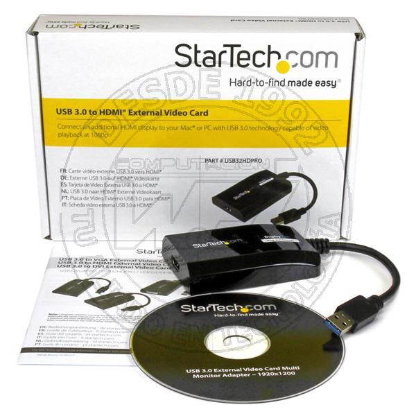 Adaptador Gráfico Externo Multi Monitor USB 3.0 A Hdmi Hd Certificado (USB32HDPRO)
