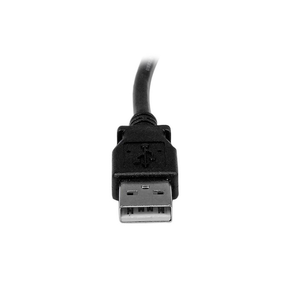 Cable Adaptador USB 1M Para Impresora Acodado  1X USB A Macho  1X Us (USBAB1MR)