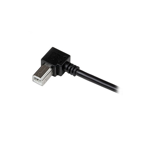 Cable Adaptador USB 1M Para Impresora Acodado  1X USB A Macho  1X Us (USBAB1MR)