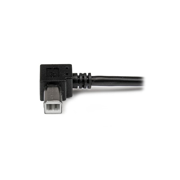 Cable Adaptador USB 1M Para Impresora Acodado  1X USB A Macho  1X Us (USBAB1MR)