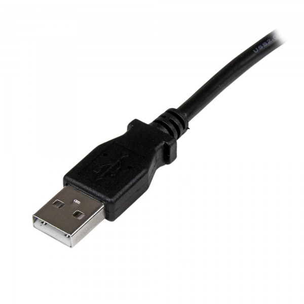 Cable Adaptador USB 2M Para Impresora Acodado  1X USB A Macho  1X Us (USBAB2MR)