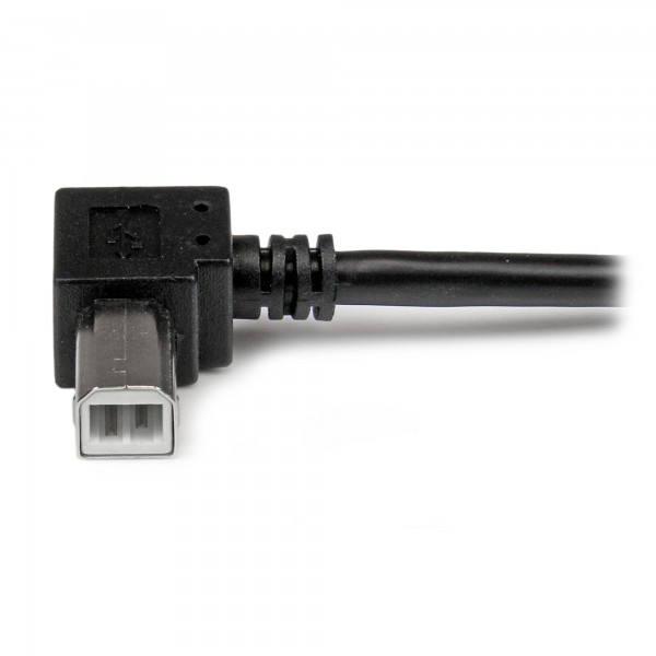 Cable Adaptador USB 2M Para Impresora Acodado  1X USB A Macho  1X Us (USBAB2MR)