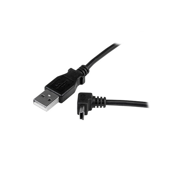 Cable Adaptador 1M USB A Macho A Mini USB B Macho Acodado En Angulo Ha (USBAMB1MU)
