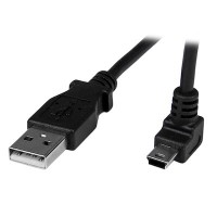 Cable Adaptador 1M USB A Macho A Mini USB B Macho Acodado En Angulo Ha