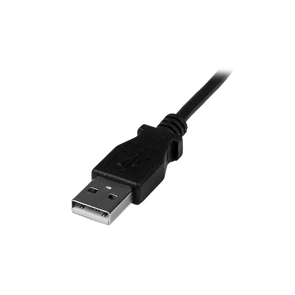 Cable Adaptador 2M USB A Macho A Mini USB B Macho Acodado En Angulo Ha (USBAMB2MD)
