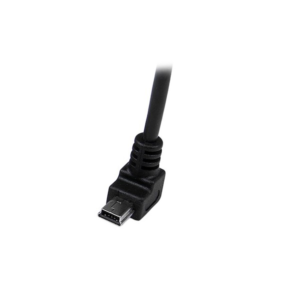 Cable Adaptador 2M USB A Macho A Mini USB B Macho Acodado En Angulo Ha (USBAMB2MD)