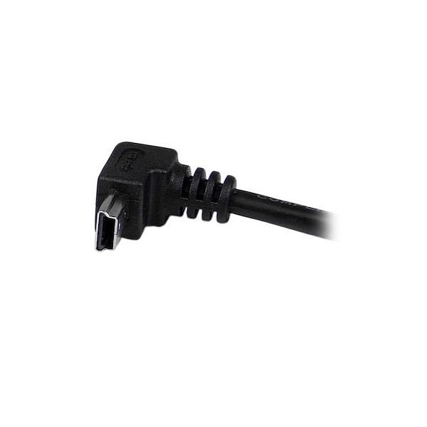 Cable Adaptador 2M USB A Macho A Mini USB B Macho Acodado En Angulo Ha (USBAMB2MD)