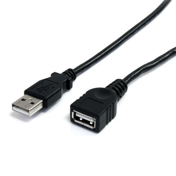 Cable USB 3M Usb A Usb A Macho Hembra Negro (USBEXTAA10BK)