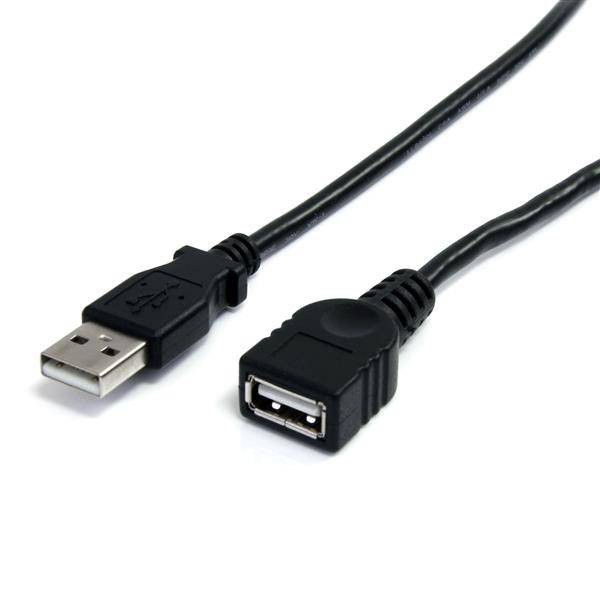 Cable de 1,8 M de Extensión Alargador USB 2.0  Macho A Hembra USB A (USBEXTAA6BK)