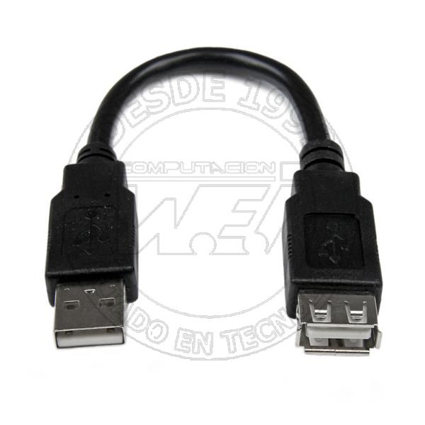 Cable de 0,15M de Extension Alargador USB 2.0  Macho A Hembra USB A  (USBEXTAA6IN)