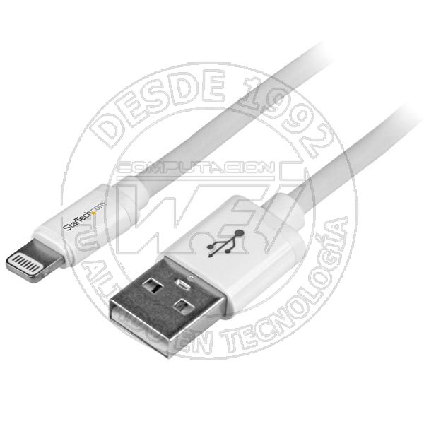 Cable De 2m Lightning De 8 Pin A Usb A 2.0 Para Apple Ipod Iphone 5 Ip (USBLT2MW)
