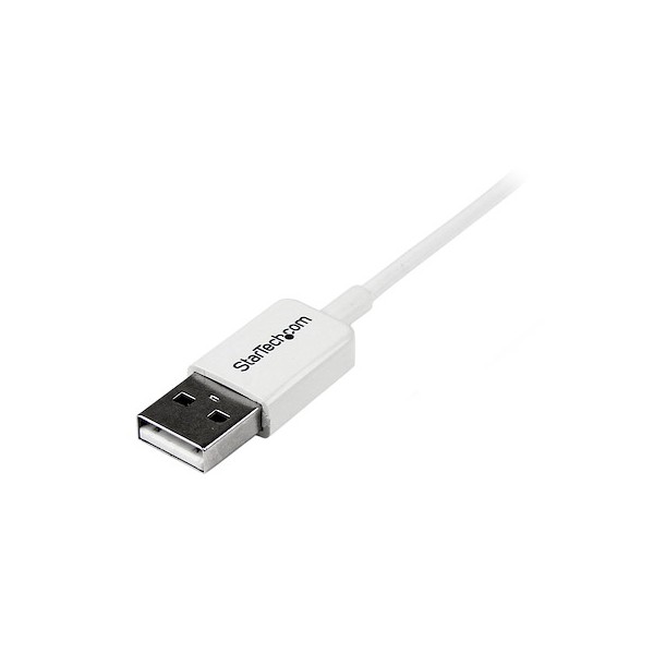 Cable Adaptador 50 cm USB A Macho A Micro USB B Macho Para Telefono Mov (USBPAUB50CMW)