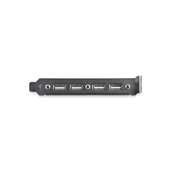 Cabezal Bracket de 4 Puertos USB 2.0 con Conexión A Placa Base 2X Idc1 (USBPLATE4)