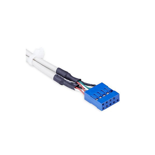 Cabezal Bracket de 4 Puertos USB 2.0 con Conexión A Placa Base 2X Idc1 (USBPLATE4)