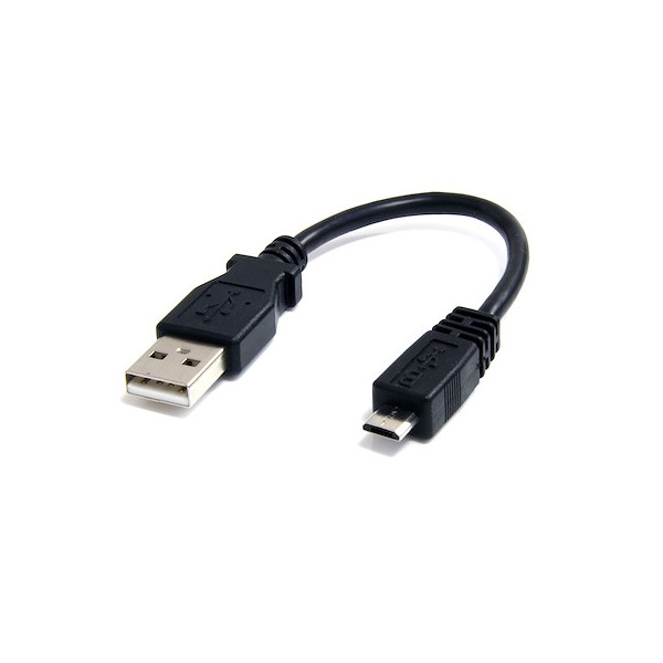 Cable Adaptador de 15 cm USB A Macho A Micro USB B Macho Para Telefono